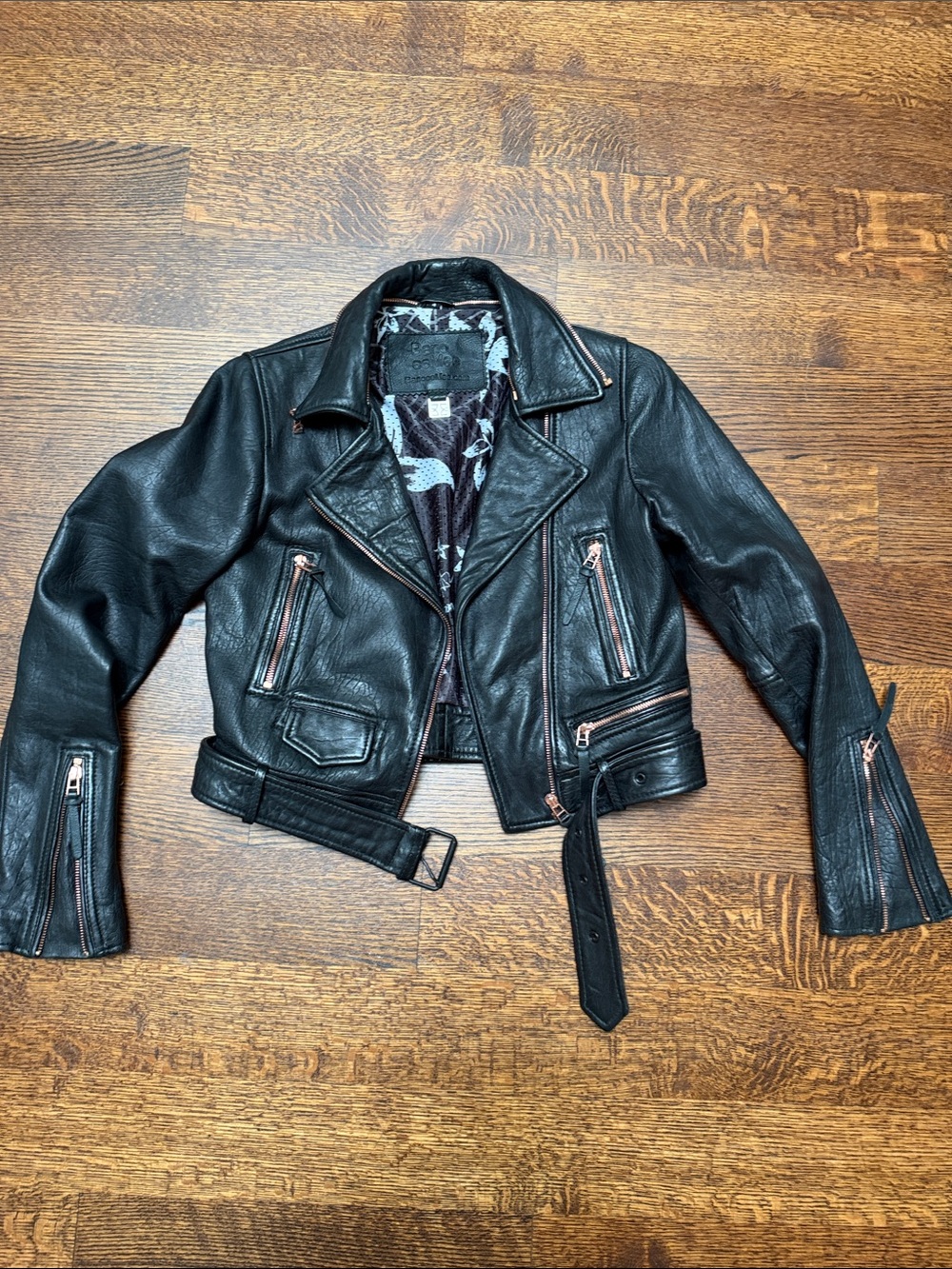 Canadian made Classic Black Women's Leather Moto Jacket
